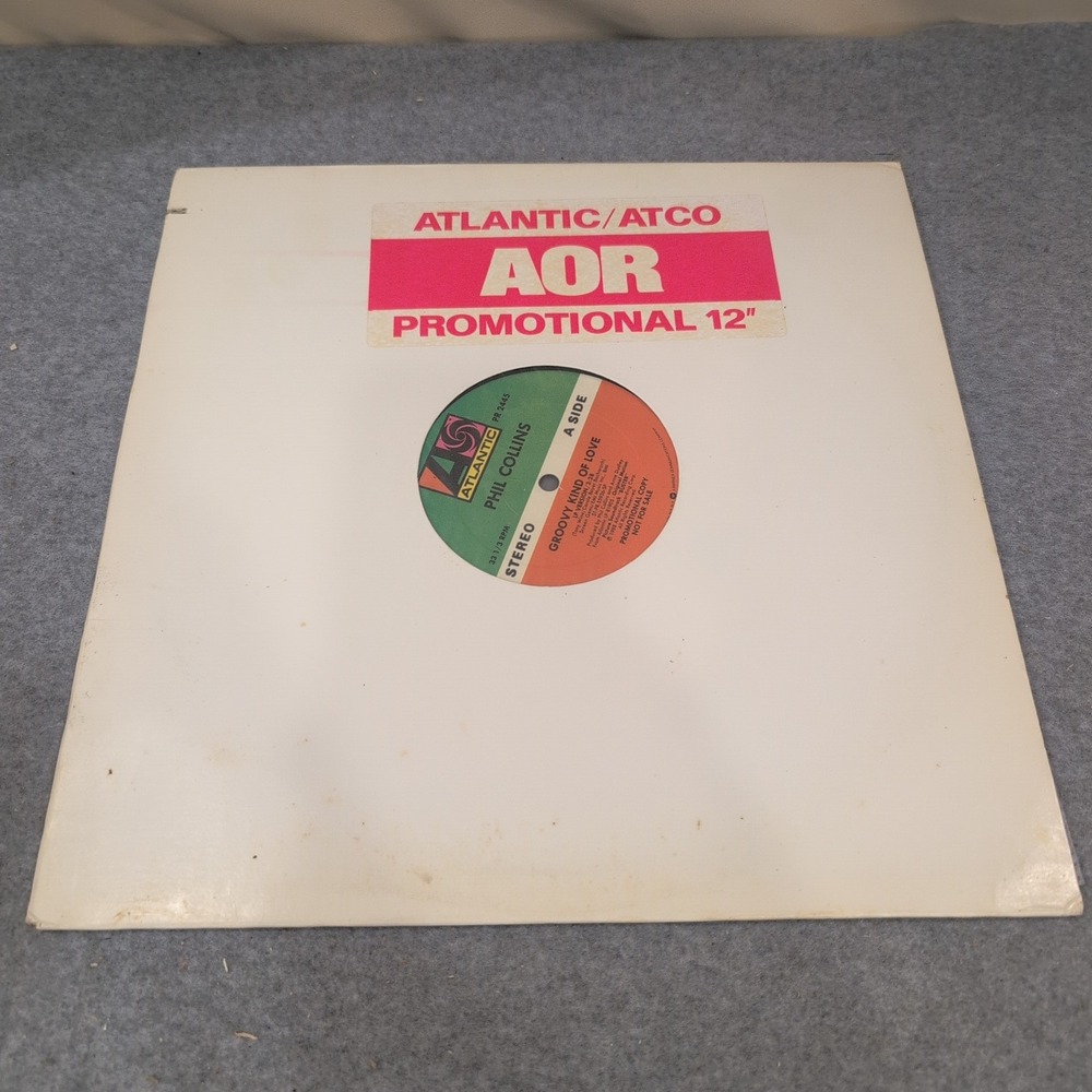 Phil Collins Groovy Kind of Love 12" Promo Vinyl Single Atlantic PR 2445 1988 - Picture 1 of 5